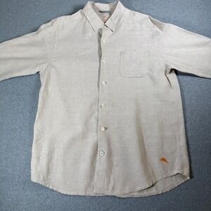 Tommy Bahama Men's Linen Button Down Shirt Relax Fit‎ Casual Mens Large